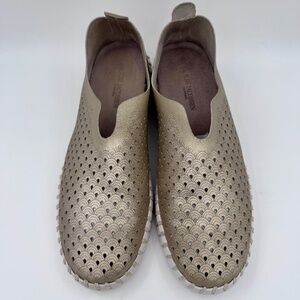 Ilse Jacobsen Women's Tulip Perforated Slip-On | Metallic Gold EU 39 US 8.5-9